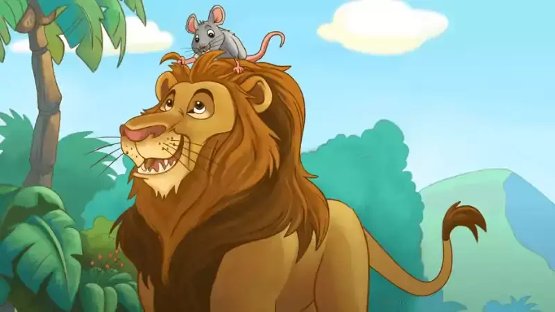 Lion and Mouse Story in English with Pictures