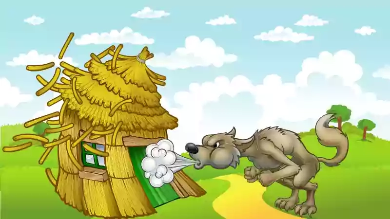 Story of 3 Little Pigs and big bad Wolf