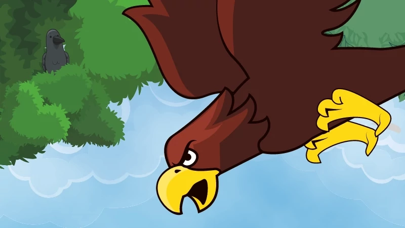 crow and eagle story for kid